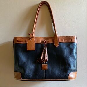 Dooney & Bourke Saffiano Tassel Bucket Tote Bag